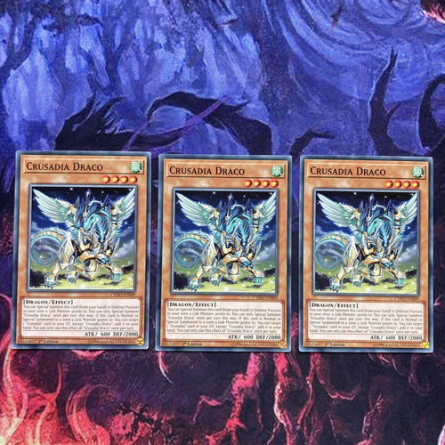 CYHO-EN009 Yugioh 3x Crusadia Draco (NM)