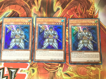 BLLR-en037 Yugioh 3x Ultra Rare Garoth, Lightsworn Warrior 1st Edition