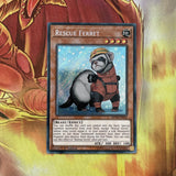 MP18 EN054 Rescue Ferret Secret Rare 1st Edition Yugioh
