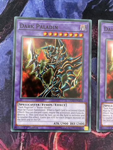 LEDD-ENA34 x3 Dark Paladin 1st Edition Mint YuGiOh Card (back)