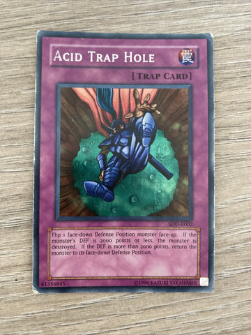 SDD-E002 Acid Trap Hole - PLAYED Yugioh Card played