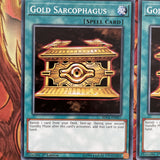 SDCL-EN027 x3 Gold Sarcophagus 1st Edition NEW YuGiOh