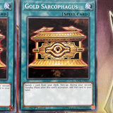 SDCL-EN027 x3 Gold Sarcophagus 1st Edition NEW YuGiOh