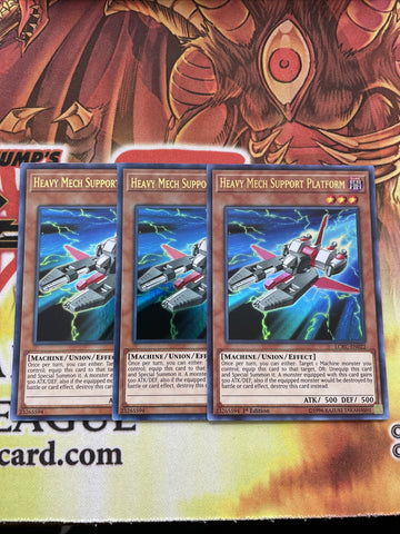 LCKC-EN022 x3 HEAVY MECH SUPPORT PLATFORM YUGIOH CARDS