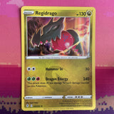 Pokemon Card Regidrago Evolving Skies Holo Rare 124/203 Near Mint