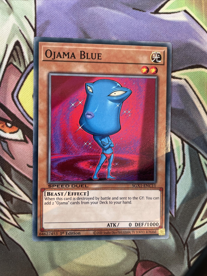 SGX1-ENC11 Ojama Blue Common Speed Duel NM Yugioh Card