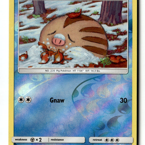 Pokemon Card Swinub Reverse Holo LP SM - Crimson Invasion 19/111
