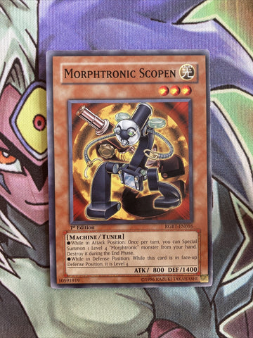 RGBT-EN016 Morphtronic Scopen Common 1st Edition NM Yugioh Card