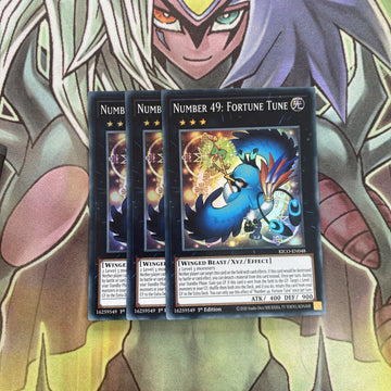 KICO-EN048 x3 Number 49: Fortune Tune Super Rare Excellent Condition Yugioh