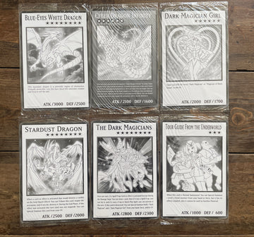 BLUE-EYES WHITE DRAGON, DARK MAGICIAN GIRL | 6 OVERSIZED GIANT Yugioh