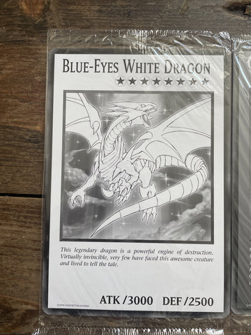 BLUE-EYES WHITE DRAGON, DARK MAGICIAN GIRL | 6 OVERSIZED GIANT Yugioh (back)