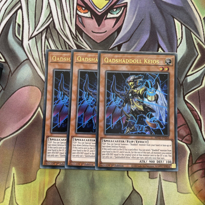MP21-EN243 x3 Qadshaddoll Keios Ultra Rare Excellent Conditon Yugioh