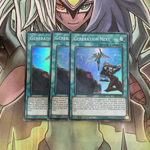 LED6-EN014 x3 Generation Next Super Rare Excellent Condition Yugioh