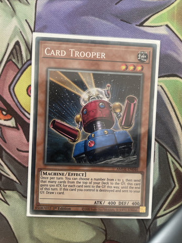 AMDE-EN046 Card Trooper Collectors Rare 1st Edition NM Yugioh Card