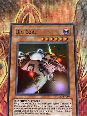 DR3-EN090 Big Core NM Yugioh Card Super Rare (back)