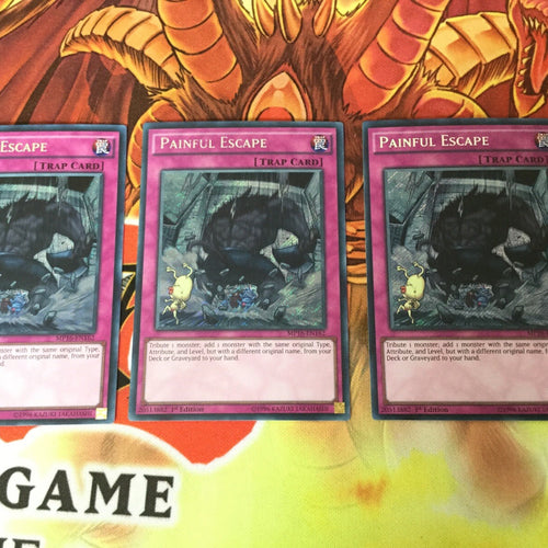 MP16-EN162 3 x Painful Escape - Secret Rare 1st Edition YuGiOh