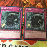 MP16-EN162 3 x Painful Escape - Secret Rare 1st Edition YuGiOh