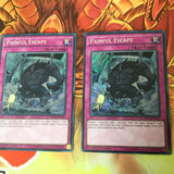 MP16-EN162 3 x Painful Escape - Secret Rare 1st Edition YuGiOh