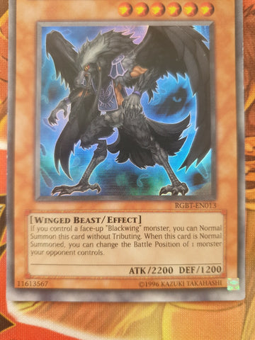 Rgbt-en013 Blackwing Elphin The Raven Ultra Yugioh (back)