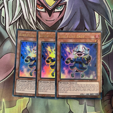 BLAR-EN034 x3 Fire Flint Lady Ultra Rare Excellent Condition Yugioh