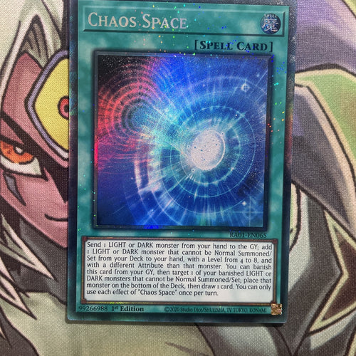 RA01-EN065 Chaos Space Collectors Rare NM 1st Edition Yugioh Card