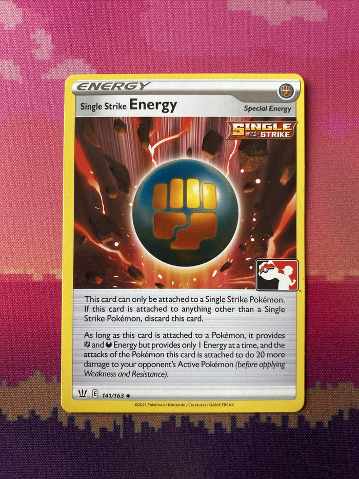 Pokemon Card Single Strike Energy Battle Styles Uncommon 141/163 Near Mint