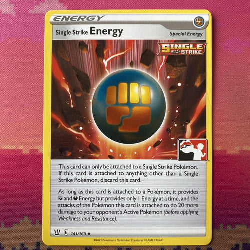 Pokemon Card Single Strike Energy Battle Styles Uncommon 141/163 Near Mint