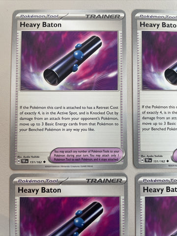Pokemon Heavy Baton - 151/162 - Temporal Forces - Trainer Playset (back)