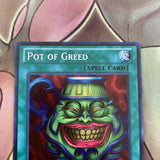 LCYW-EN059 Pot of Greed Yugioh! MISPRINT? TOP BOTTOM LEFT CARD CUT INCORRECTLY