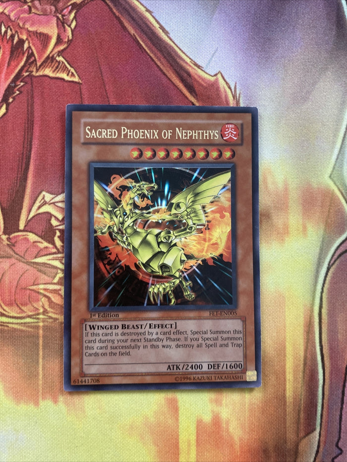FET-EN005 Sacred Phoenix Of Nephthys - 1st Edition Ultra Rare - LP Yugioh
