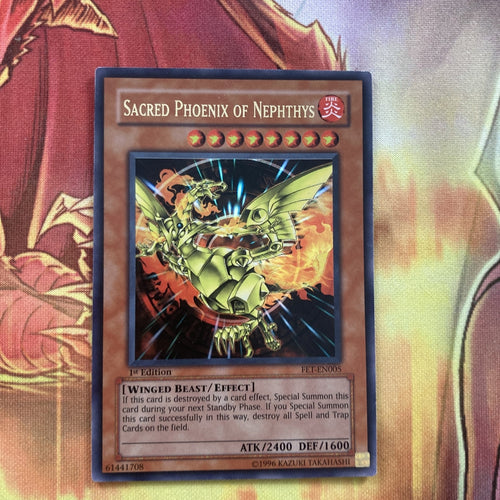 FET-EN005 Sacred Phoenix Of Nephthys - 1st Edition Ultra Rare - LP Yugioh