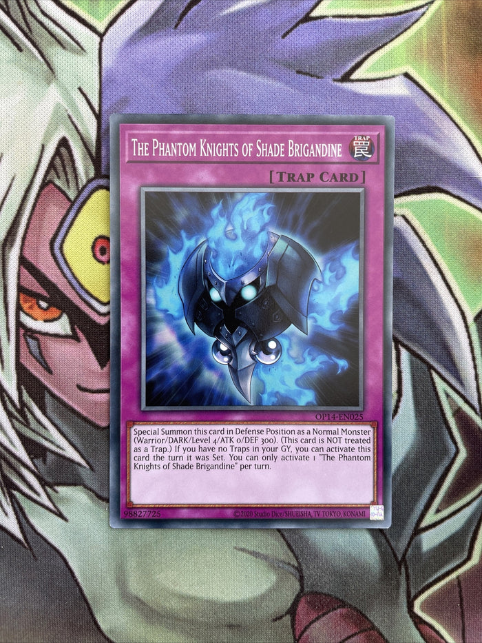 OP14-EN025 The Phantom Knights Of Shade Brigadine UNL Edition NM Yugioh Card