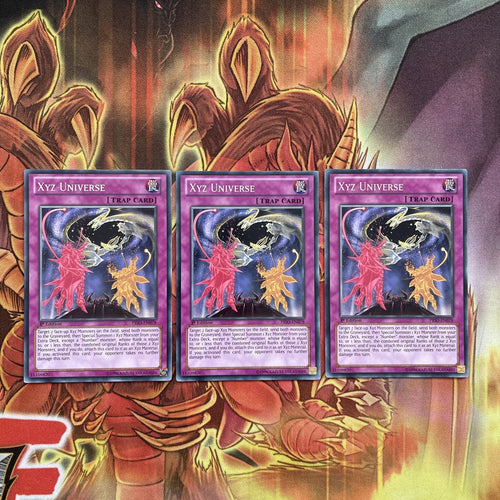 PRIO-EN078 x3 Xyz Universe - Rare - 1st Edition Yugioh