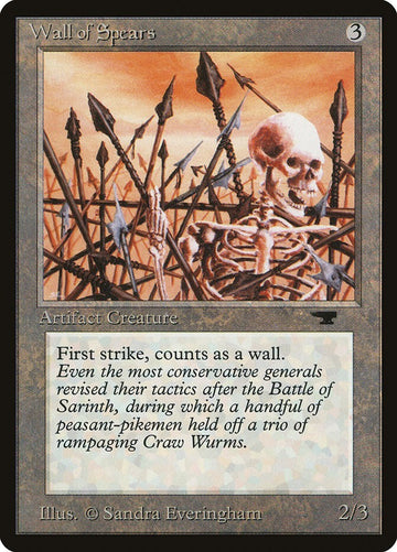 Wall Of Spears - Antiquities Excellent Magic MTG