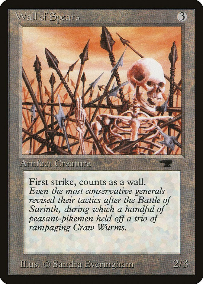 Wall Of Spears - Antiquities Excellent Magic MTG