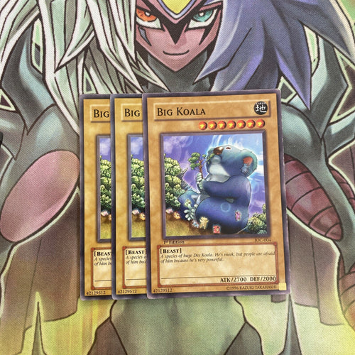 IOC-004 x3 Big Koala Common Excellent Condition Yugioh