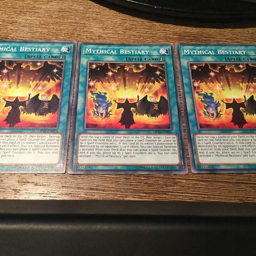 OP10-EN024 x3 Mythical Bestiary x3 Playset NM Yugioh