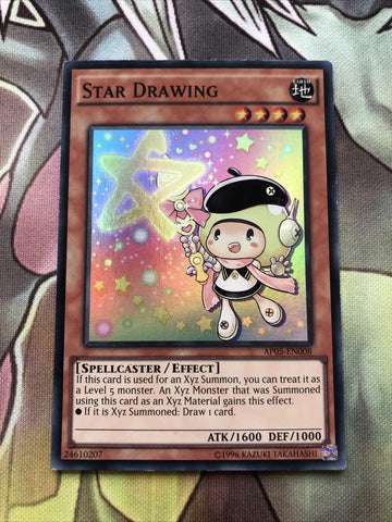 AP05-EN008 Yugioh, Star Drawing, Super Rare EXC