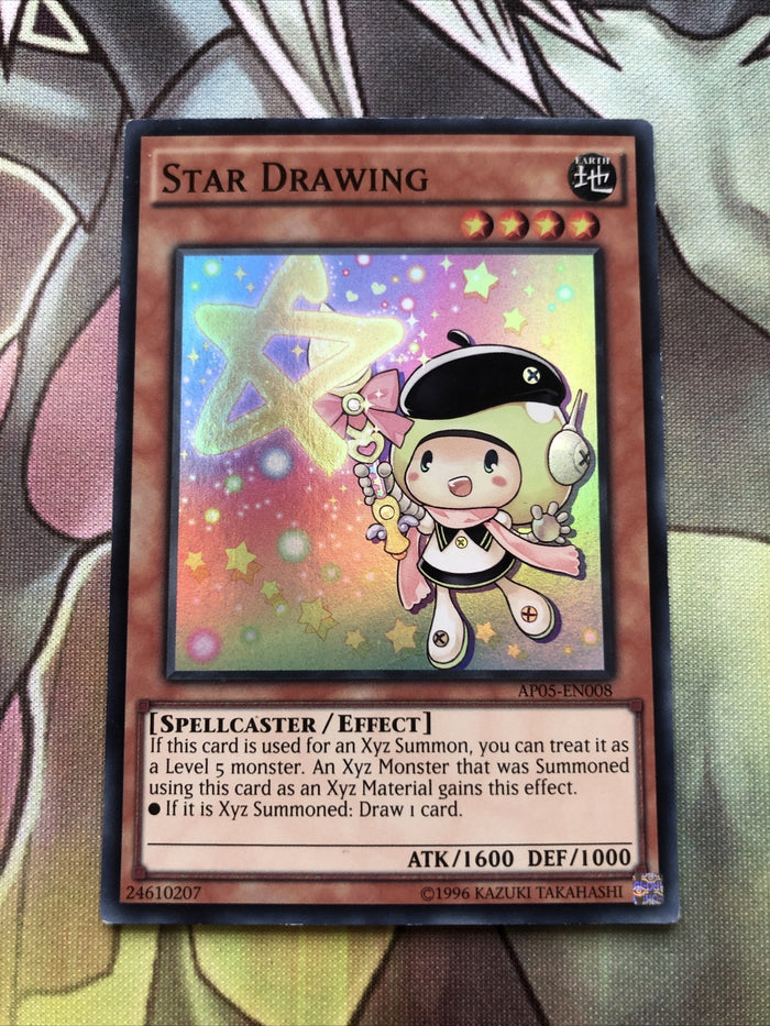 AP05-EN008 Yugioh, Star Drawing, Super Rare EXC