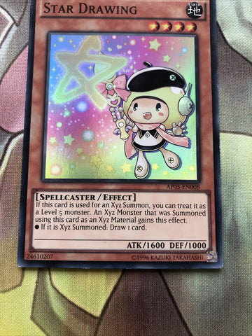 AP05-EN008 Yugioh, Star Drawing, Super Rare EXC (back)