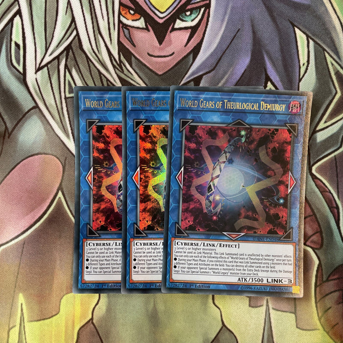 DANE-EN048 x3 World Gears of Theurlogical Demiurgy Ultra Excellent Cond Yugioh