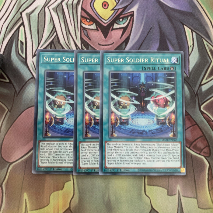 MAZE-EN060 x3 Super Soldier Ritual Rare Excellent Condition Yugioh