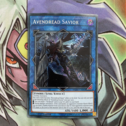 BLHR-EN045 Avendread Savior Secret Rare 1st Edition NM Yugioh Card