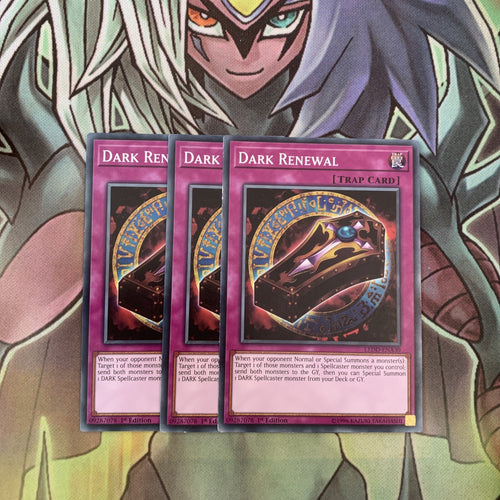 LEDD-ENA30 x3 Dark Renewal Common Excellent Condition Yugioh