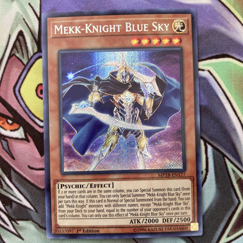 MP18-EN177 Mekk-Knight Blue Sky Secret Rare Limited Edition NM Yugioh Card