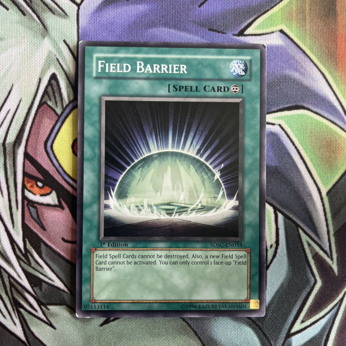 SDSC-EN034 Field Barrier Common NM Condition 1st Edition Yugioh Card