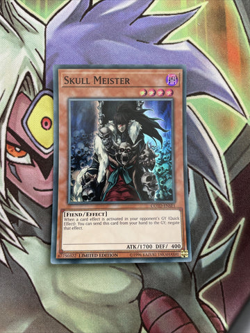 COTD-ENSE1 Skull Meister Super Rare 1st Edition NM Yugioh Card