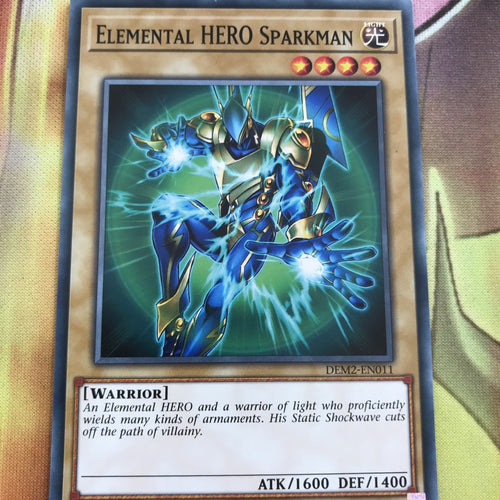 DEM2-EN011 ELEMENTAL HERO SPARKMAN NEAR MINT Yugioh