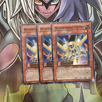 CSOC-EN006 x3 Morphtronic Celfon Common Excellent Condition Yugioh