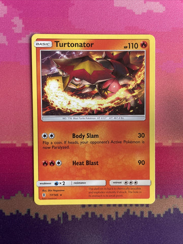 Pokemon Card Turtonator Guardians Rising Rare 17/145 Near Mint